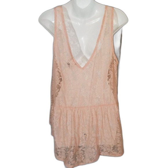 Torrid peach lace sheer cami tank top size 2 2x - Picture 6 of 7